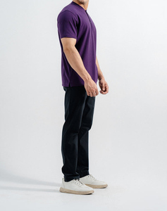 T-shirt personnalisé sans minimum de commande, logo sur mesure, manches longues, couleur unie, prix bas, design confortable et tendance. - Product Image 3