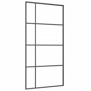 อลูมิเนียมสีดำ40.4 "x 80.7" และประตูบานเลื่อนกระจกฝ้า esg - Product Image 2