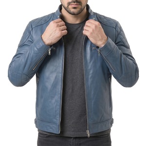 Chaquetas de cuero para hombre personalizadas al por mayor, originales, para otoño e invierno, para motocicleta, precio de mayoreo, hechas a medida. - Product Image 3