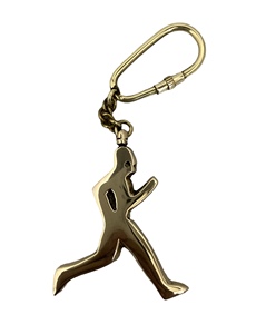 Porte-clés mousqueton promotionnel en laiton poli durable pour homme, idéal pour le sport, la course à pied, comme cadeau, souvenir ou accessoire Tajdaar - Product Image 2