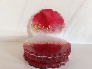 Handmade High Quality Classic Square Eco-Friendly Resin <b>Coasters</b> <b>for</b> <b>Drinks</b> by HWC - Product Image 5