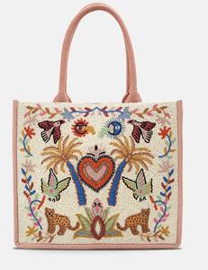 Sac à bandoulière messager en toile fait main pour femme, style bohème indien, avec perles, pour le quotidien, les voyages et les soirées - Product Image 1