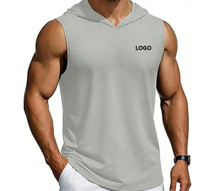 Camiseta Deportiva sin Mangas con Capucha para Hombre, Transpirable, de Secado Rápido, para Gimnasio y Running - Product Image 5