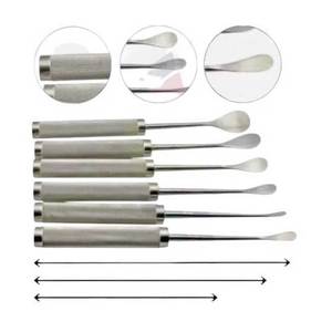 Elevadores espinales Cobb curvos, juego de 6 instrumentos quirúrgicos ortopédicos de acero inoxidable CE, EE. UU. y Europa - Product Image 3