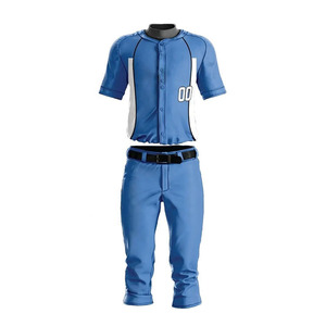 Breathable Best Selling Men's <b>Baseball</b> Uniform <b>Sets</b> Quick Dry Customized Logo Team Wear 100% Polyester - Product Image 1