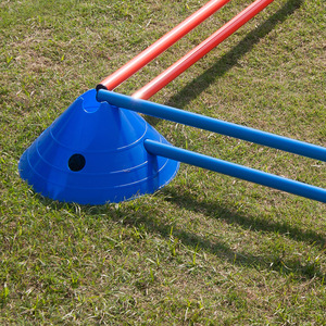 Adjustable Durable Agility Cone and Pole Set with PE Training <b>Discs</b> for Soccer Basketball Outdoor Activities & Speed Training - Product Image 3