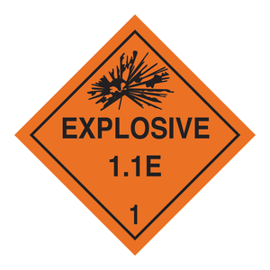 Brady Explosive 1.1E Hazard <b>Labels</b>-Durable Waterproof Self-Adhesive <b>Shipping</b> <b>Labels</b> for Dangerous Goods Transport - Product Image 2