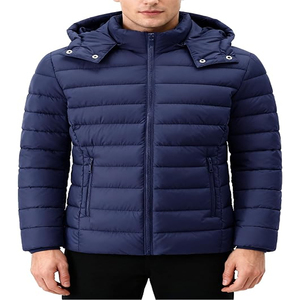 Men’s Outdoor Thermal Jacket Quilted Puffer Design Lightweight Warm Winter Outerwear with Zipper Front Closure - Product Image 2