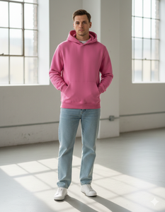 Sweat-shirt unisexe surdimensionné en molleton de coton premium, style streetwear, coupe classique, design entièrement personnalisé, avec poches kangourou - Product Image 1