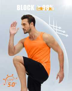Débardeur respirant UPF 50+ pour homme, séchage rapide, idéal pour l'entraînement estival, la natation, la plage, la musculation, tricoté - Product Image 2