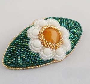 Pinza para el pelo de moda con bordado de cuentas, adorno elegante para festivales, bodas y ocasiones especiales - Product Image 6