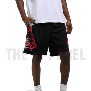 Pantalones Cortos de Malla Personalizados con Estampado Completo, Patrón Colorido, Poliéster, Casuales, Transpirables, de Secado Rápido, Largos hasta la Rodilla, con Cierre de Cordón, para Hombre, Deportivos - Product Image 5