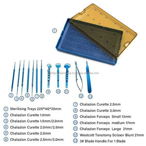Juego de Curetas para Calázion de Primera Calidad, Kit de Instrumentos de Cirugía Oftálmica, Curetas Quirúrgicas Oculares de Titanio y Acero Inoxidable Reutilizables, CE ENT - Product Image 5