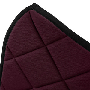 Burgundy <b>Quilted</b> Horse Saddle Pad Microfiber Solid Colors Wool Cotton Filling Best Price Quality English Saddle Pads - Product Image 6