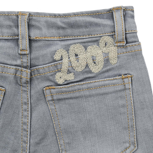 Pantalon cargo en laine peignée pour enfants, en polyester doux, style jean décontracté, service OEM, fournisseur en gros, vêtements pour garçons, fermeture boutonnée, délavage clair - Product Image 6