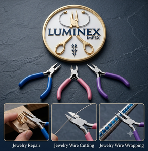 LUMINEX IMPEX <b>Long</b> <b>Nose</b> Stainless Steel Lightweight Jewelry Polishing & Making Pliers for DIY - Product Image 1