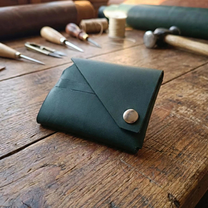 Functional Stitchless Leather <b>Wallet</b> Minimalist Slim Card Holder No Stitch Genuine Leather <b>RFID</b> <b>Blocking</b> Me SLW-0064 - Product Image 1