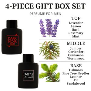 Coffret cadeau de 4 vaporisateurs d'eau de toilette pour homme ShowGel, longue durée, 3,4 fl oz, 4,1 fl oz, gel, 2 parfums, vacances, usage quotidien, modèle - Product Image 6