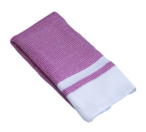 Serviette de bain en bambou, écologique, ultra douce, séchage rapide, respectueuse de la peau, légère, gaufrée, rose - Product Image 2