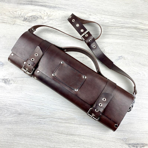 Bolsa de Cuero Genuino de Lujo para Cuchillos de Chef, Protección Duradera a Prueba de Olores para Profesionales Culinarios, Organizador de Viaje LSKR-0019 - Product Image 5