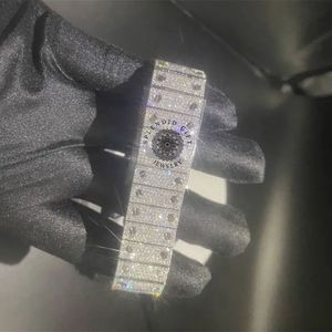 Reloj de Diamantes Splendid Gift con Caja Cuadrada de 42 mm, Movimiento Analógico de Cuarzo ETA, Cristal de Zafiro, Pedrería, Lujoso para Hombre - Product Image 2