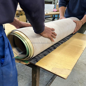 Papel Washi de chapa de madera de ciprés Hinoki teñido en azul patentado, con reverso no tejido, flexible y con acabado texturizado. - Product Image 6