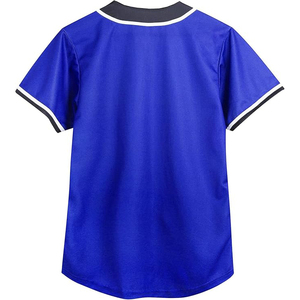 Royal Blue 23 Baseball Jersey Classic Pinstripe Look With Sublimation Print <b>Hip</b> Hop Street Style - Product Image 2