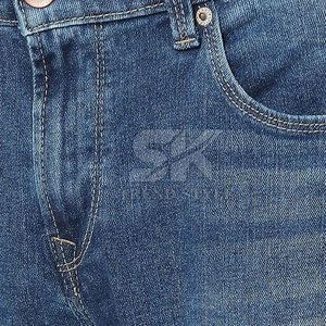 กางเกงยีนส์ผู้ชายสีพื้นแบบเรียบง่าย ขนาดสั่งทำได้ตามต้องการ เสื้อผ้าผู้ชายสำหรับฤดูหนาว กางเกงยีนส์สีพื้น - Product Image 6