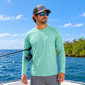 Camisa de pesca de corte regular de 150 g/m² al por mayor, camisa de protección solar para pescadores, ropa de pesca para tiendas de artículos para exteriores - Product Image 5