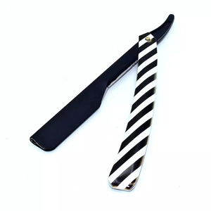 Rasoir de Barbier Turc Professionnel en Gros, Lame Unique en Acier Inoxydable, Manche en Plastique Blanc de Haute Qualité, Utilisation Durable pour le Visage - Product Image 3