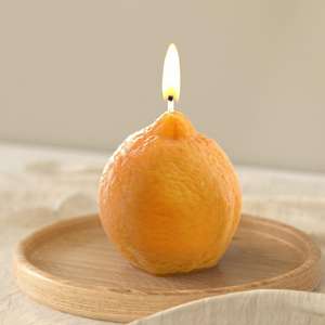 Lemon Ornament Aromatherapy <b>Candle</b> Gypsum Resin <b>Candle</b> Silicone <b>Mold</b> - Product Image 2