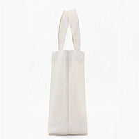 Sac fourre-tout imprimé en polyester/coton, tissé, écologique, résistant à l'eau, durable, avec poignée supérieure blanche