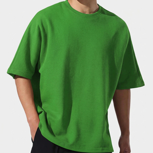 เสื้อยืดโอเวอร์ไซส์ผู้ชาย พรีเมียม ผ้าฝ้ายหนานุ่ม ทรงหลวม คอกลม แขนสั้น สไตล์วินเทจ สตรีทแวร์ แฟชั่น ระบายอากาศได้ดี เนื้อผ้านุ่ม - Product Image 1