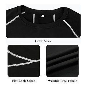 Top Trending Custom Embroidery Logo Unisex MMA Rash Guard-UPF50+ Eco-Friendly Breathable Quick Dry <b>Compression</b> Clothing OEM New - Product Image 4