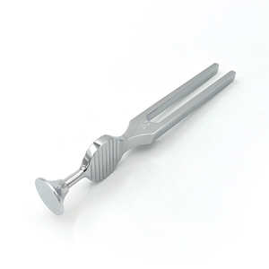 Diapason médical SWISHER INTERNATIONAL 128 Hz Gardiner Brown Rinne pour test auditif, en acier inoxydable brossé, manuel, chirurgical ORL, CE - Product Image 4