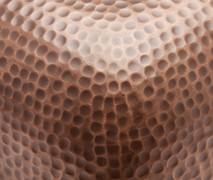 Évier de cuisine carré en cuivre fait main de qualité supérieure, à poser sous plan, à cuve unique, finition mate rustique, surface martelée, pour usage en cuisine - Product Image 2