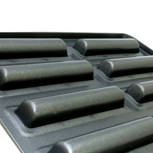 Moule à pain en acier antiadhésif à 8 cavités, compatible four, pour mini-baguettes et pains d'orteil - Product Image 4