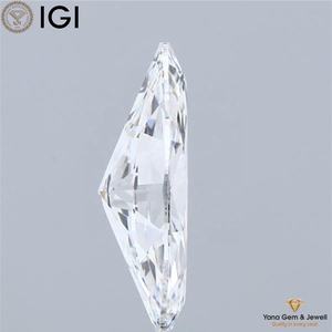 Diamante de corte Marquesa cultivado en laboratorio CVD de 4,00 quilates, certificado IGI, Color D, VVS2, obra maestra de diamante de claridad - Product Image 3