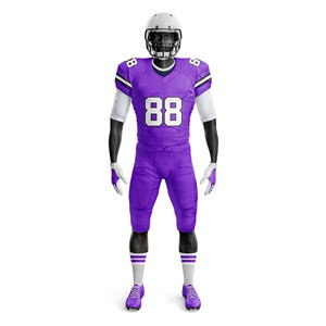 Full Sublimation Design Printed <b>Compression</b> Sports Uniform Set OEM Team Player American Football Uniform Set Rugby Wear - Product Image 2