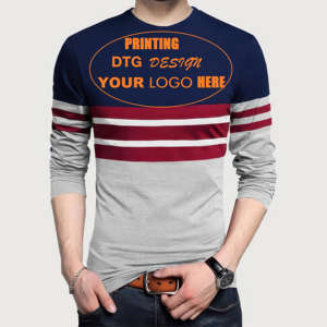 Camiseta de Manga Larga para Hombre de Alta Calidad 100% Algodón: Camiseta Deportiva de Alta Visibilidad de Secado Rápido, Tejido de Punto, Corte Regular - Product Image 1