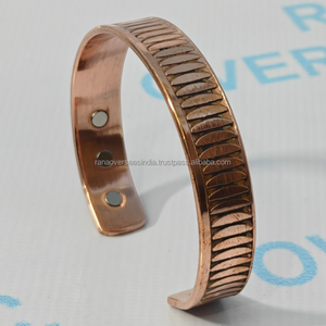 Bracelet magnétique en cuivre de haute qualité, bijoux de thérapie curative pour le bien-être quotidien, la méditation et l'énergie - Product Image 2