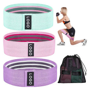 Bandes de résistance en tissu avec logo personnalisé pour les fessiers des femmes - Product Image 1