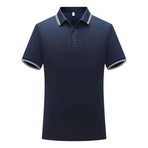 Polo de Manga Corta Blanco para Hombre, Corte Regular, Algodón Piqué, Diseño Sólido con Botones, Estilo Casual - Product Image 2