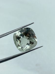 Pierre précieuse en améthyste verte naturelle de haute qualité, pierre brute, 11,15 carats, 14 mm, couleur verte, fabrication de bijoux - Product Image 2