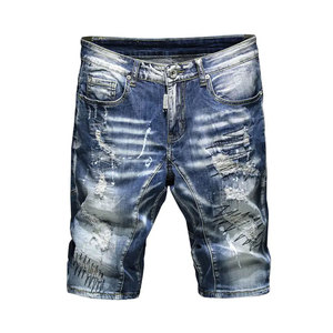 Shorts en jean pour hommes de haute qualité, conçus sur mesure, style streetwear, 100% coton, écologiques, respirants, logo personnalisé, service OEM - Product Image 1