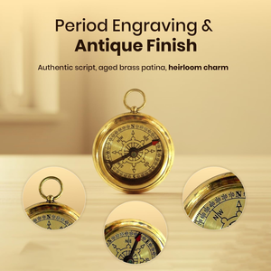 <b>Antique</b> Pocket <b>Compass</b> Navigation <b>Compass</b> with Directional Dial Nautical Travel <b>Compass</b> for Outdoor Hiking Camping Gift - Product Image 2