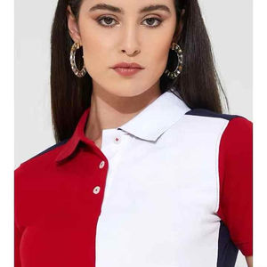 Nueva camisa de verano con cuello polo y manga corta para mujer, en oferta, de algodón y poliéster, informal, transpirable. - Product Image 3