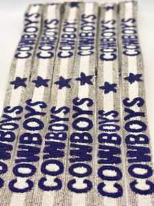Cowboys Beaded Purse Strap <b>Game</b> Day Bag Strap Cowboys Striped Beaded Adjustable Purse Strap Football Fan Gift Idea Beaded Purse - Product Image 2