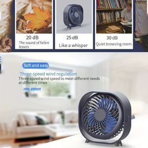FST-WED-WD ricaricabile Mini ventilatore da tavolo muta portatile e indossabile per ufficio studente dormitorio e casa con colori casuali - Product Image 4