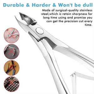 Professional Stainless Steel <b>Nail</b> <b>Clippers</b> Curved Blade Sharp Tip New Design Wide Jaw Opening <b>Thick</b> <b>Nails</b> Durable Adult Use - Product Image 5